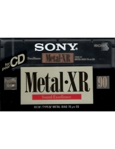 SONY METAL XR 90 MIN IEC IV// TIPO IV